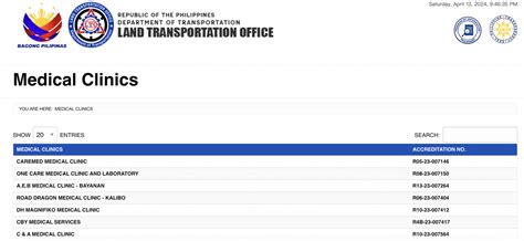 list of lto accredited medical clinic|LTO Requirements: Medical Certificate Now Accepted .